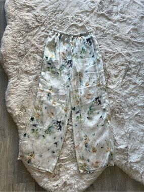 Zara White Wide-Leg bottoms